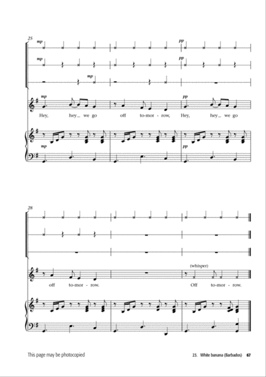 Young Voiceworks Unison Choir scores gallery preview page 37