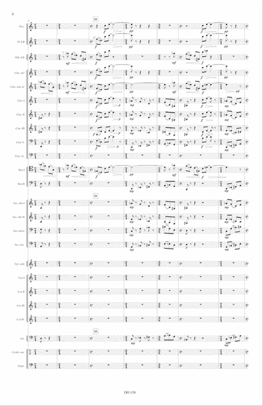 Concerto for trumpet op. 43A (Symphonic band, score) Concert Band scores gallery preview page 4