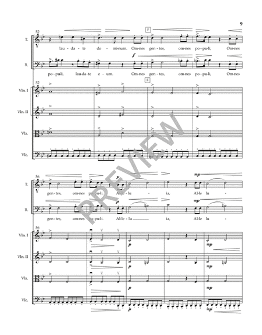 Laudate Dominum (Instrumental Parts) Choir scores gallery preview page 8
