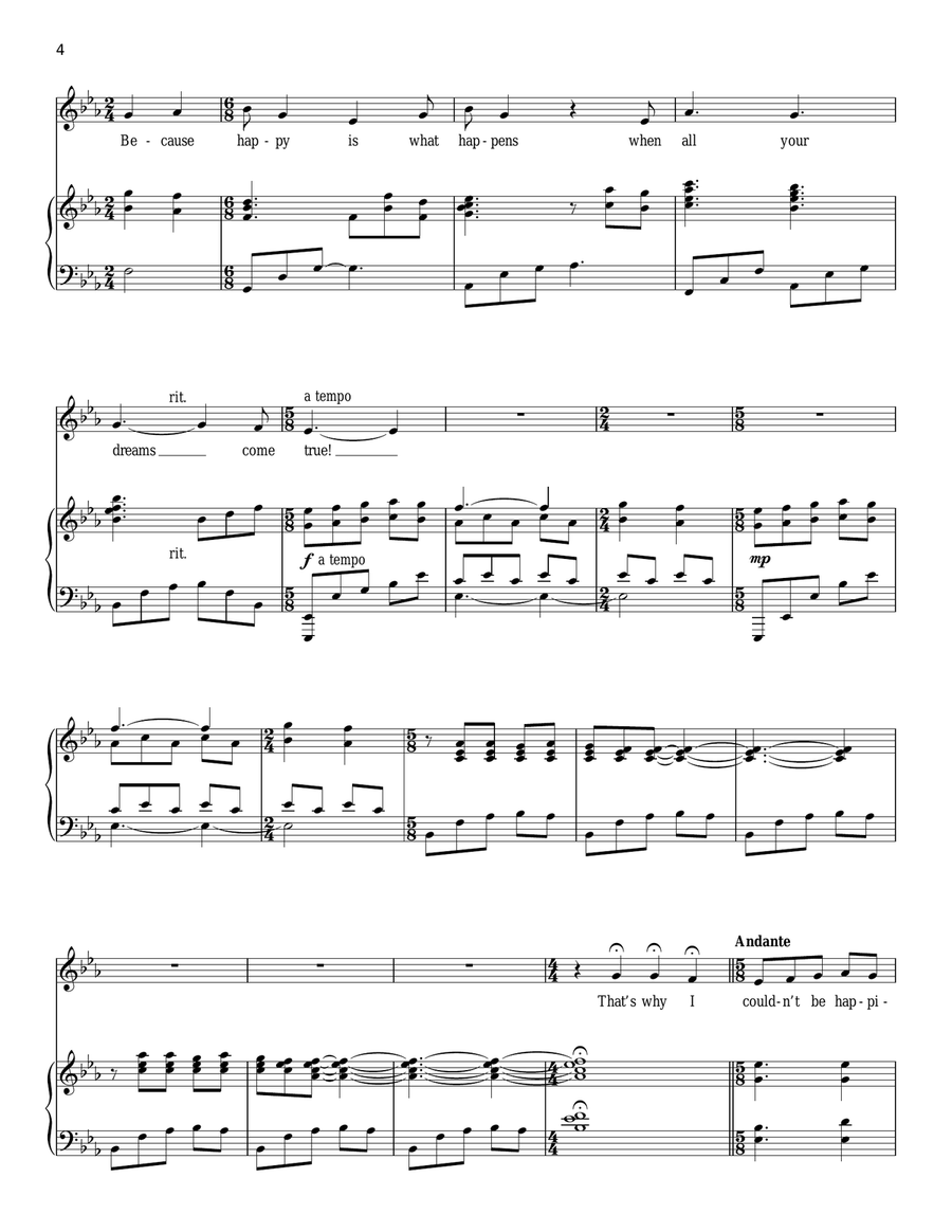 Thank Goodness Thank Goodness Piano, Vocal scores gallery preview page 4