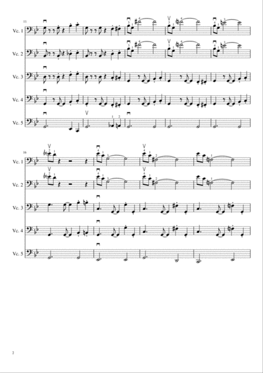 Mission: Impossible Theme from the Paramount Television Series MISSION: IMPOSSIBLE Cello Solo scores gallery preview page 2