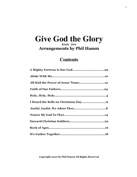 Give God the Glory Book 1 image number null