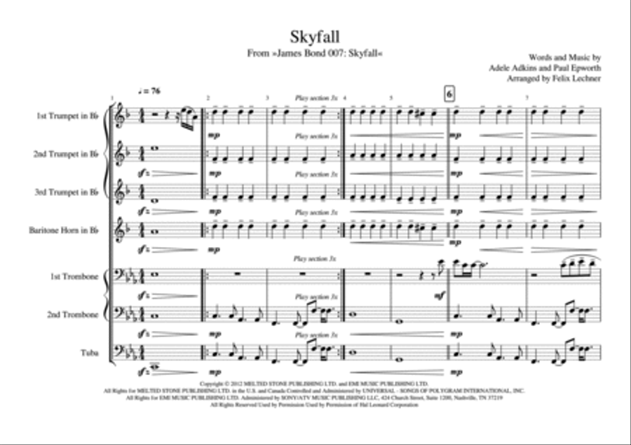 Skyfall Small Ensemble scores gallery preview page 3
