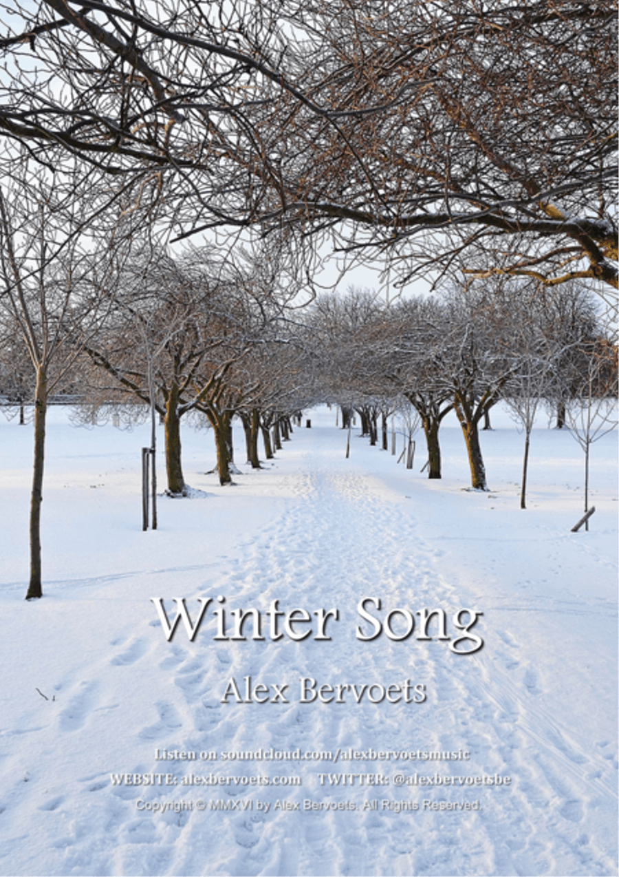 Winter Song Piano Solo scores gallery preview page 1