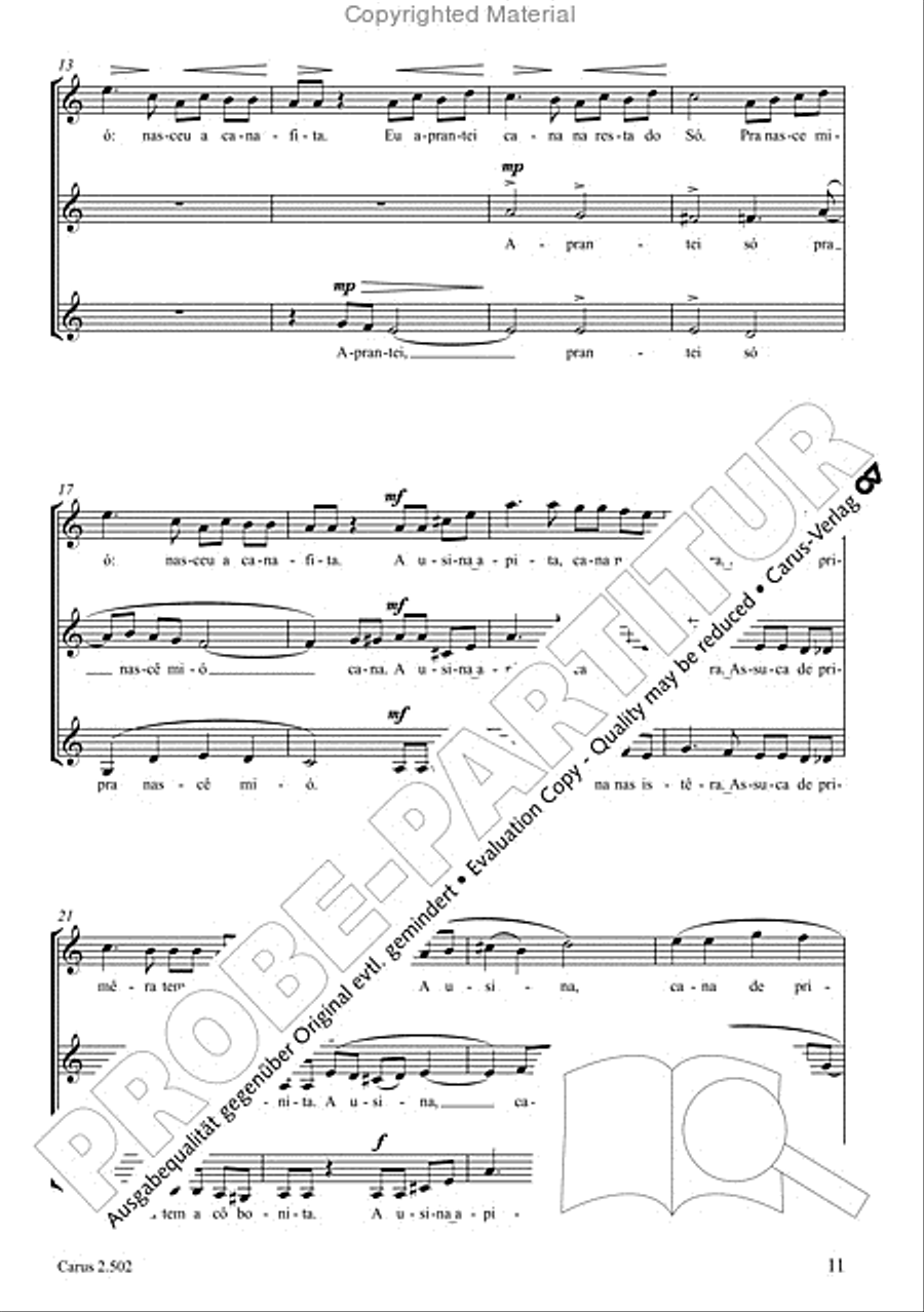 Makumbebe II. Latin American Choral Repertoire. Carmina mundi. Music + CD Choir scores gallery preview page 12