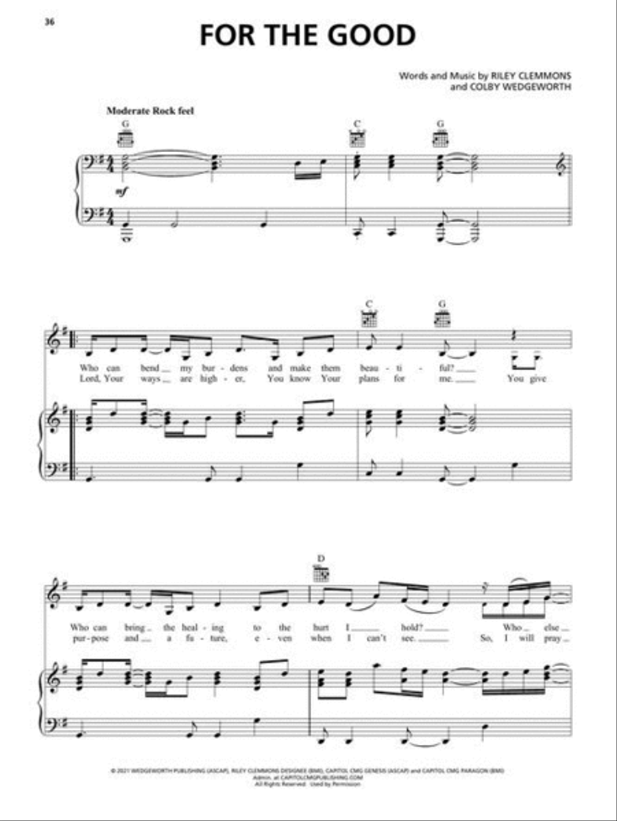 Christian Chart Hits – 2nd Edition Piano, Vocal, Guitar scores gallery preview page 6
