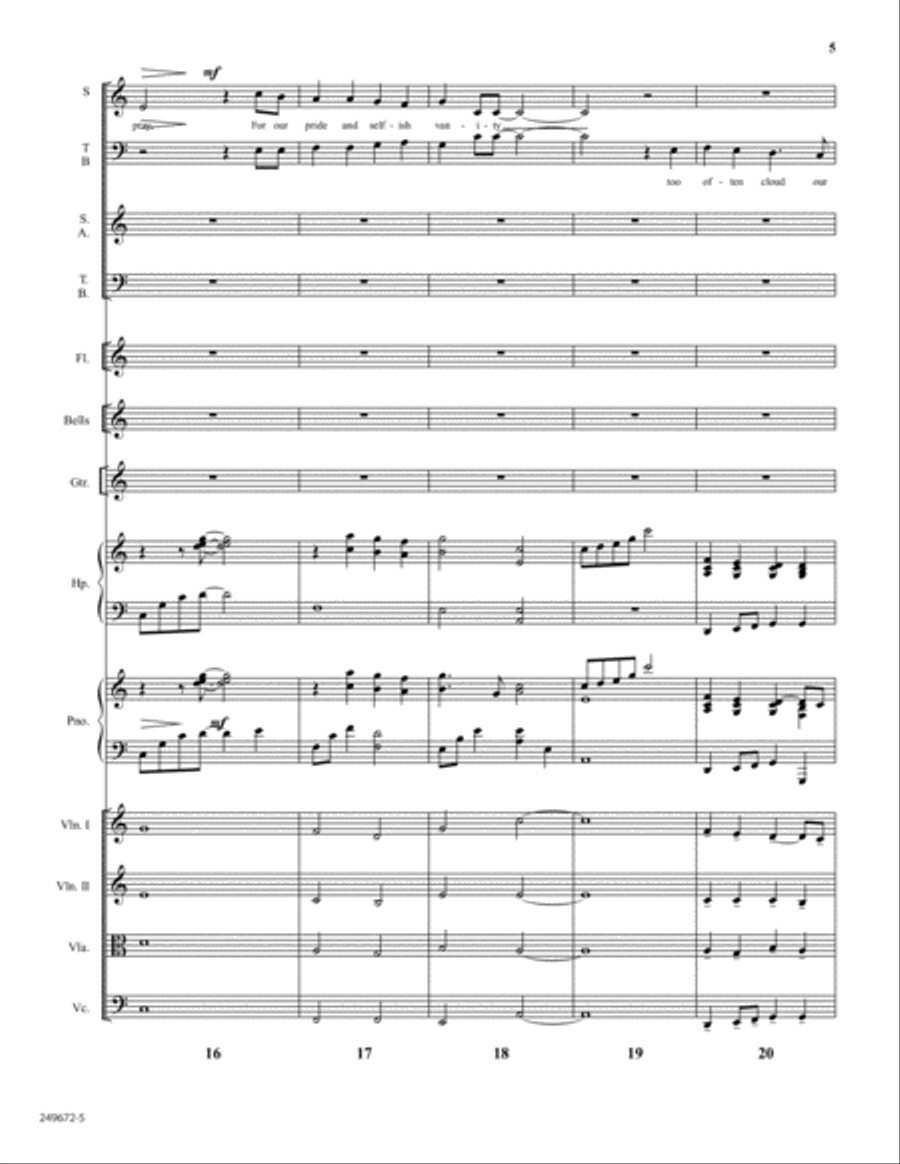 To You Alone - Orchestral Score and Parts