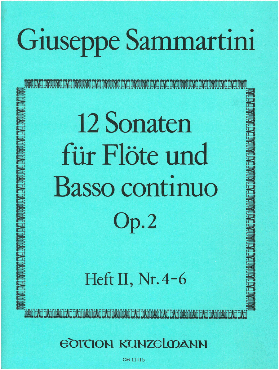12 Sonatas for flute, Volume 2 Flute scores gallery preview page 1