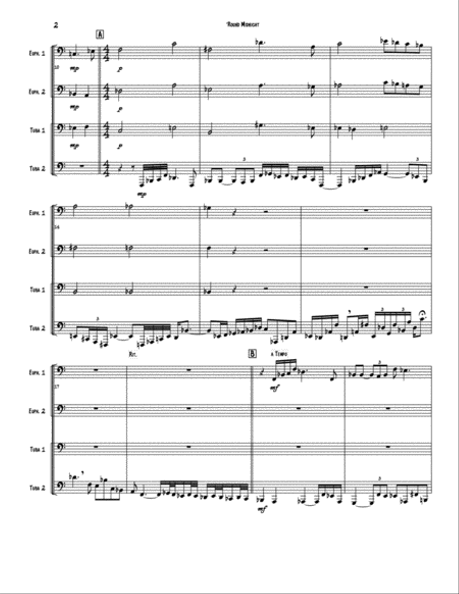 Round Midnight Round Midnight Brass Ensemble scores gallery preview page 2