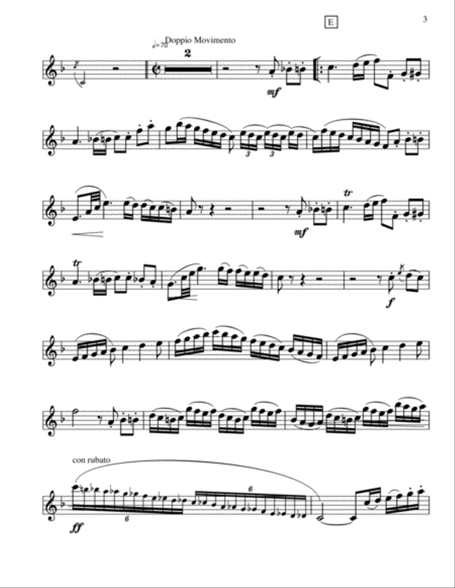 Riedi al Siglio Clarinet Solo scores gallery preview page 3