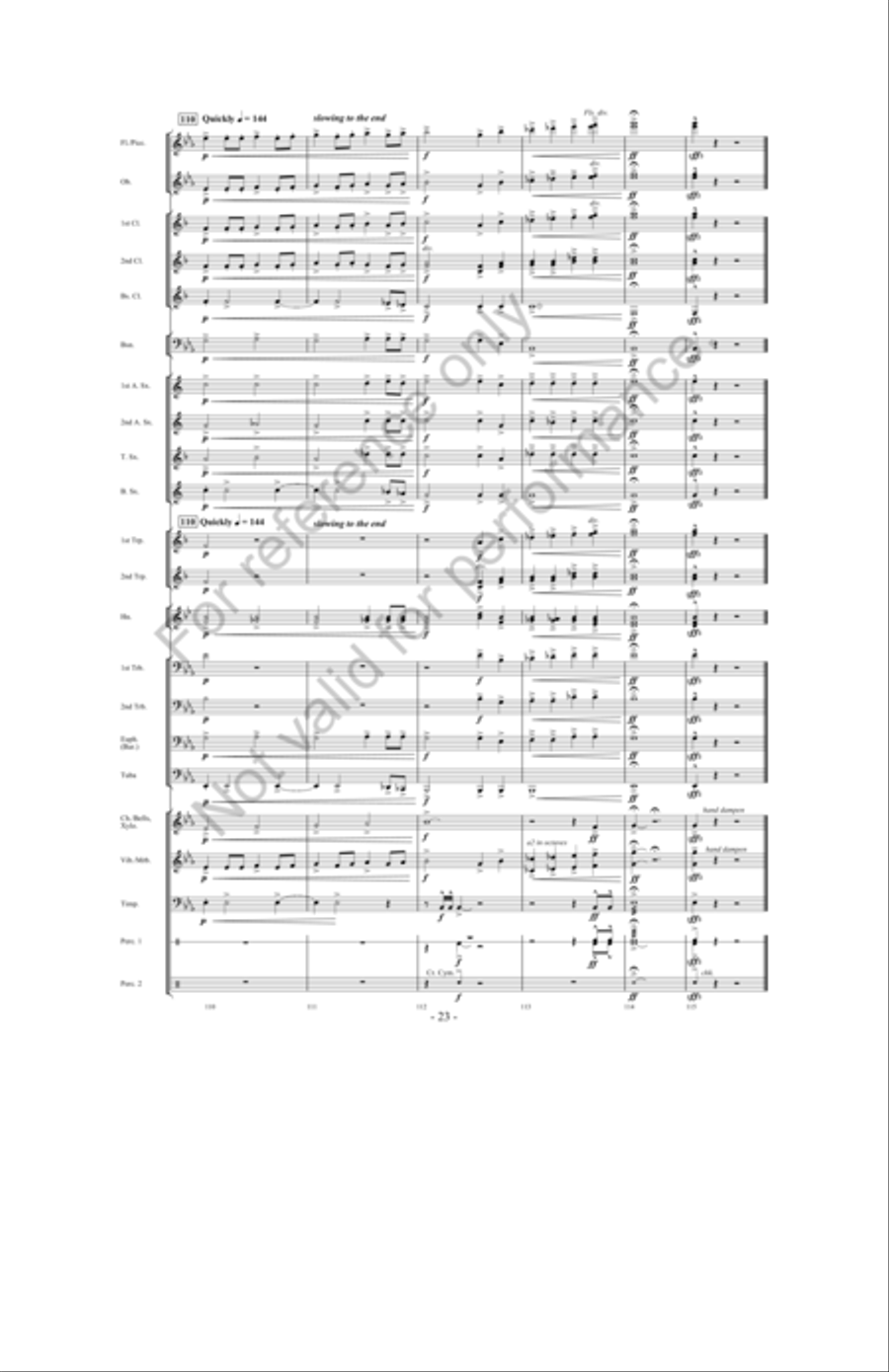 Ask Not Concert Band scores gallery preview page 22