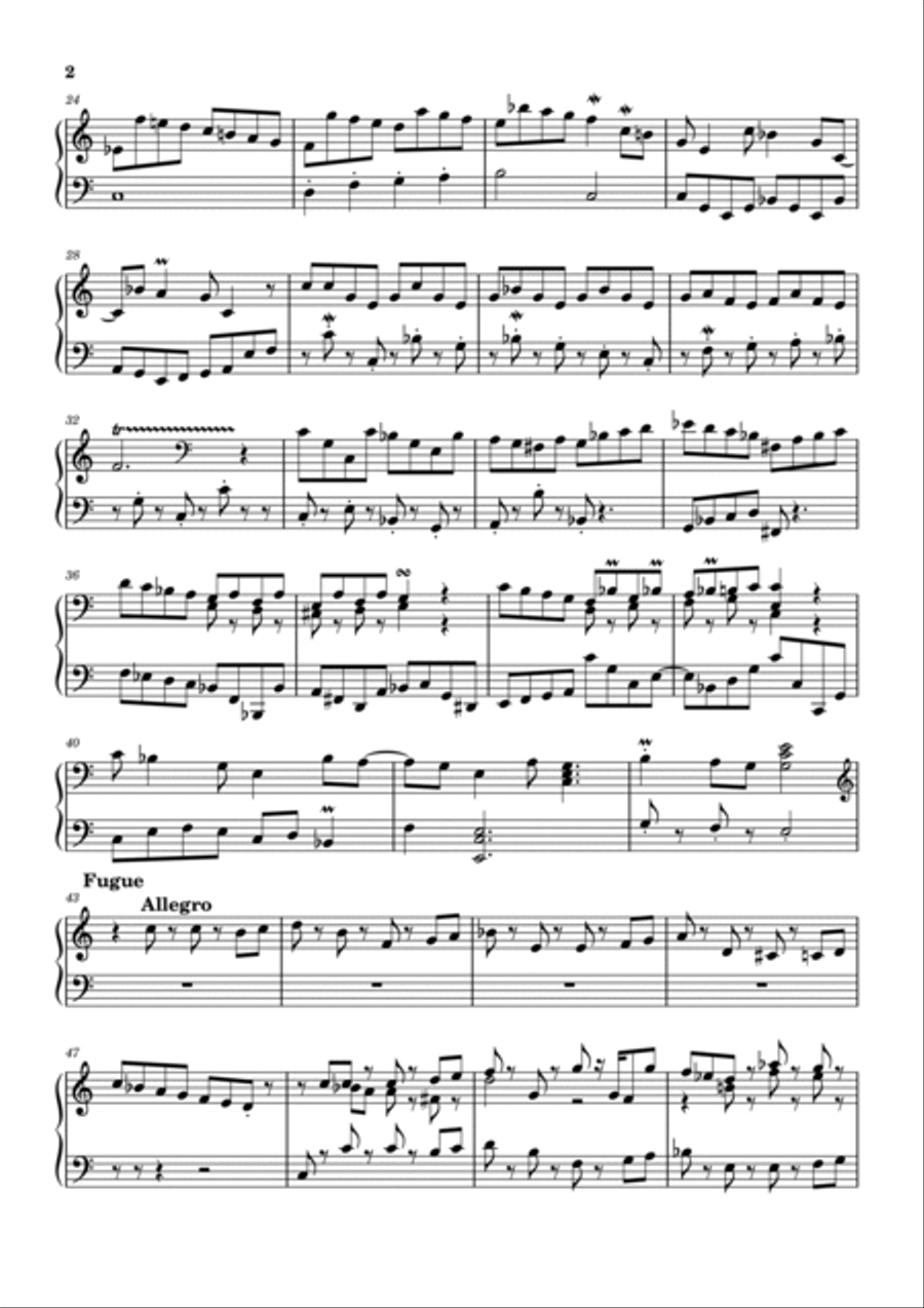 Prelude & Fugue Op.56 No. 1 Harpsichord scores gallery preview page 2