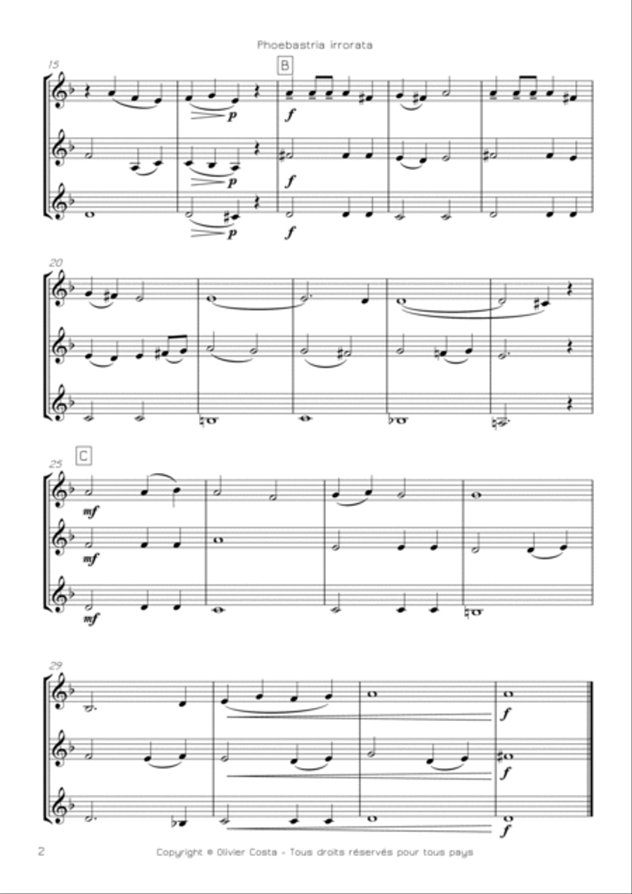 MONDE SAUVAGE - 4 TRUMPET TRIOS Trumpet Trio scores gallery preview page 5