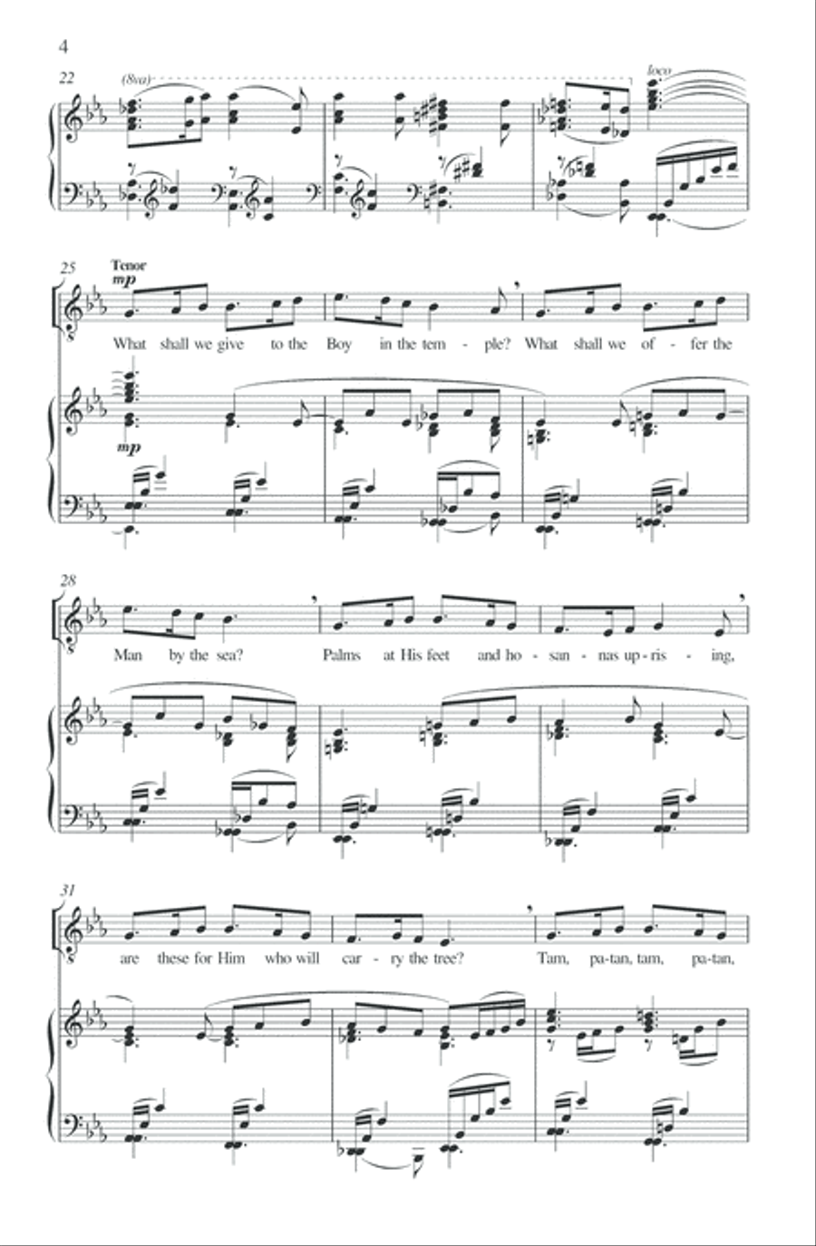 What shall we give? What shall we give? 4-Part scores gallery preview page 4