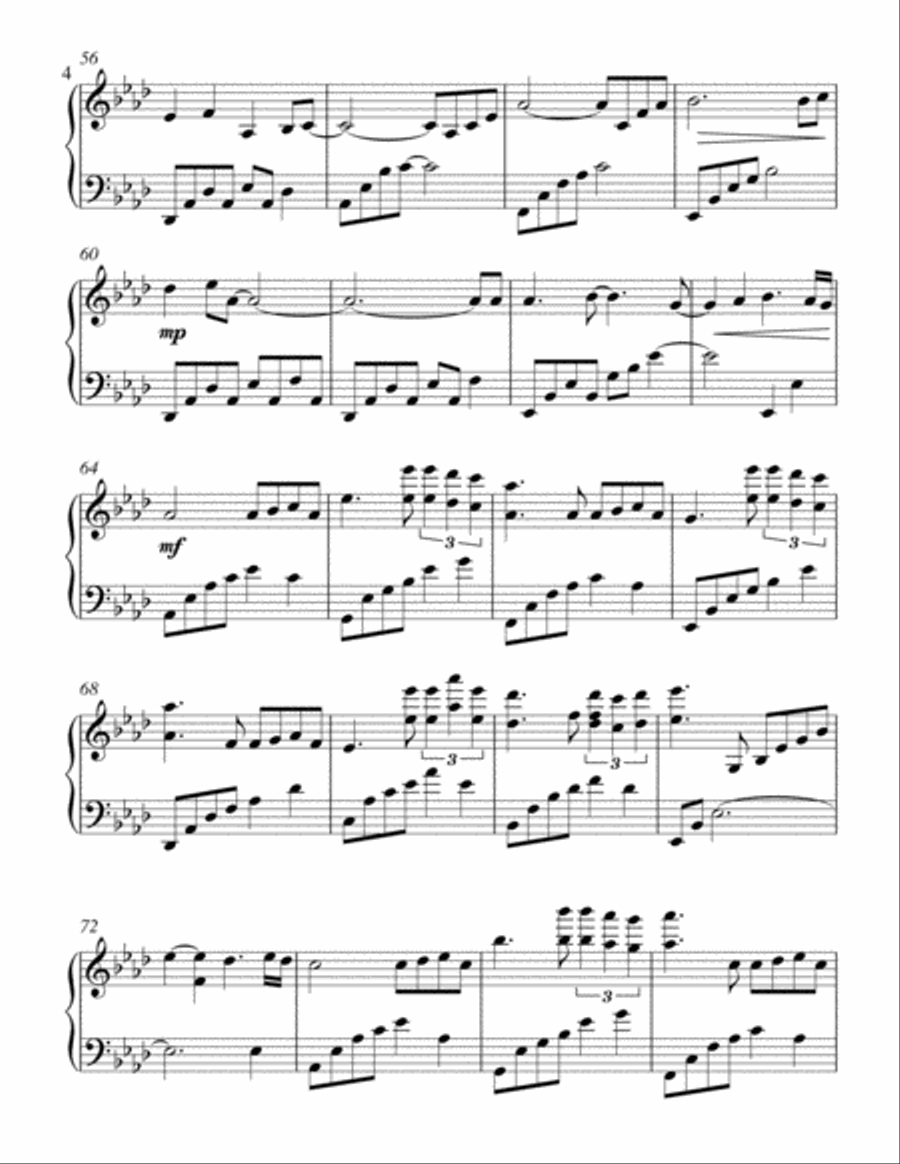 The Amber Field Piano Solo scores gallery preview page 4