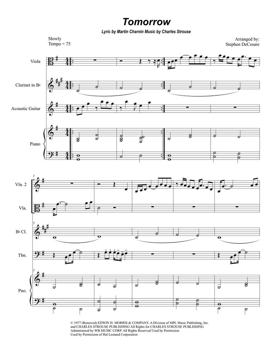 Tomorrow Chamber Orchestra scores gallery preview page 1