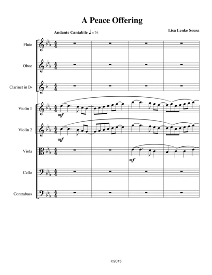 A Peace Offering Full Orchestra scores gallery preview page 2