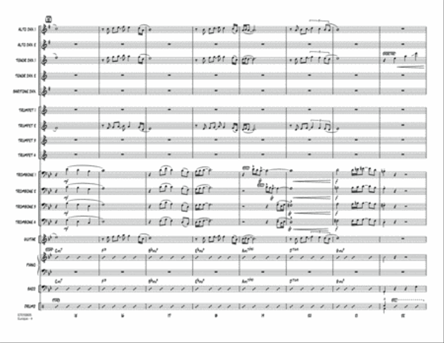 Europa - Conductor Score (Full Score) Jazz Ensemble scores gallery preview page 4