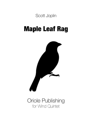Book cover for Scott Joplin - Maple Leaf Rag for Wind Quintet
