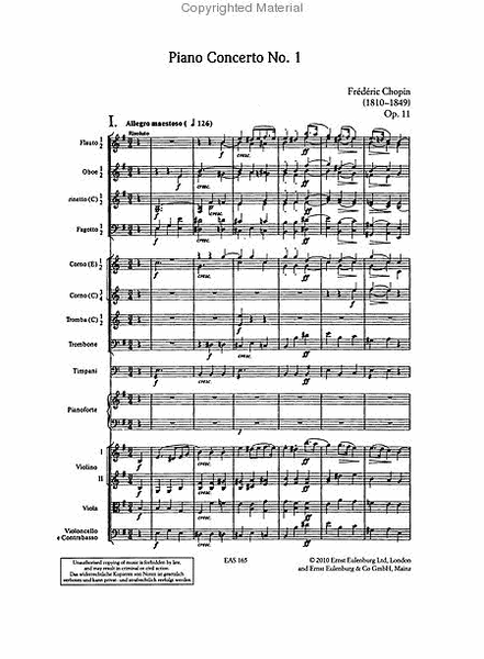 Chopin – Piano Concerto No. 1 in E-minor, Op. 11