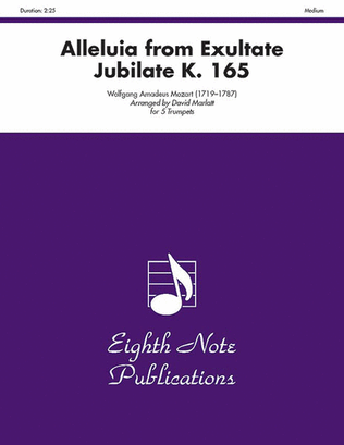 Book cover for Alleluia (from Exultate Jubilate, K. 165)