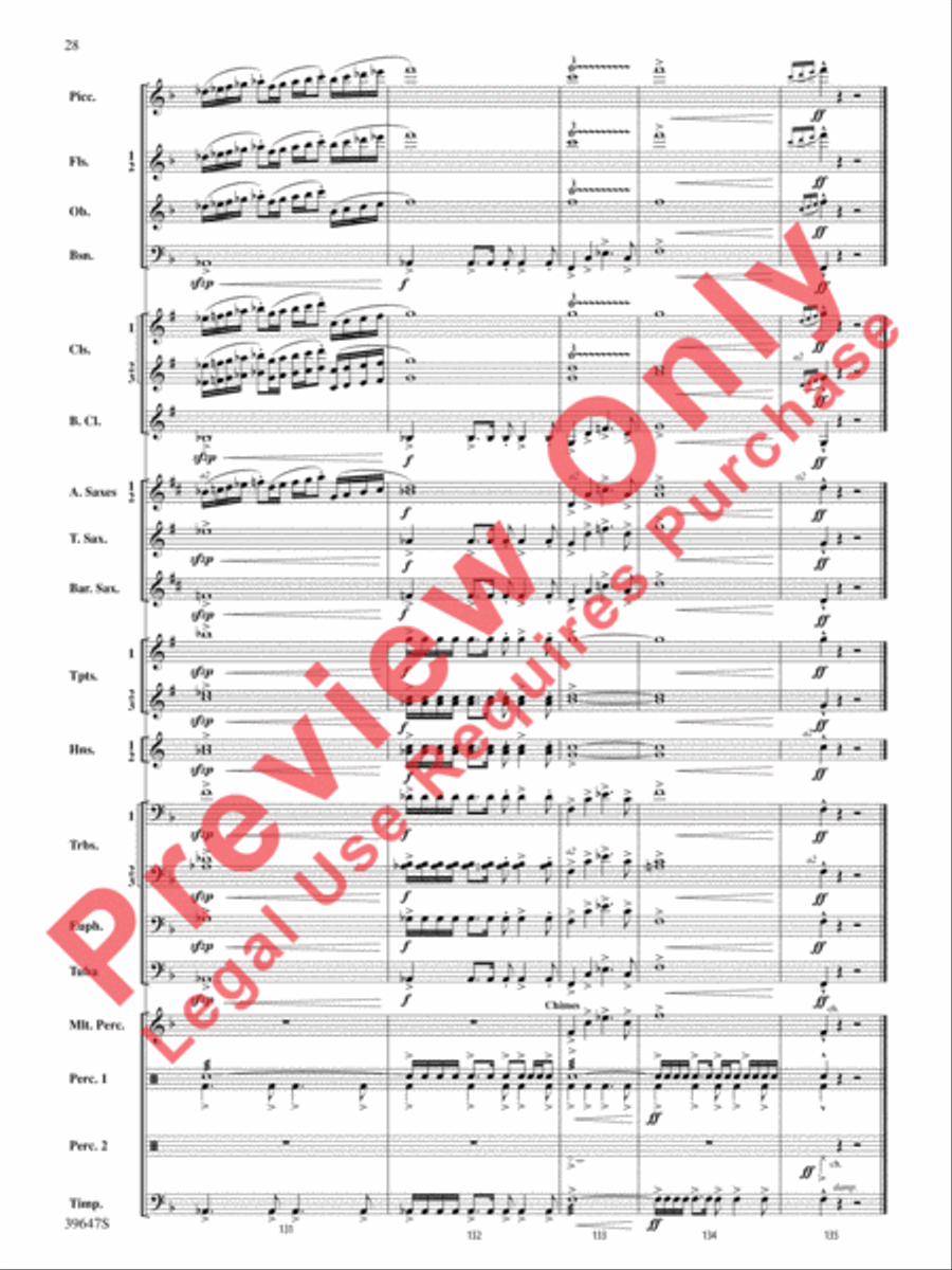 Oak Island Odyssey Concert Band scores gallery preview page 29