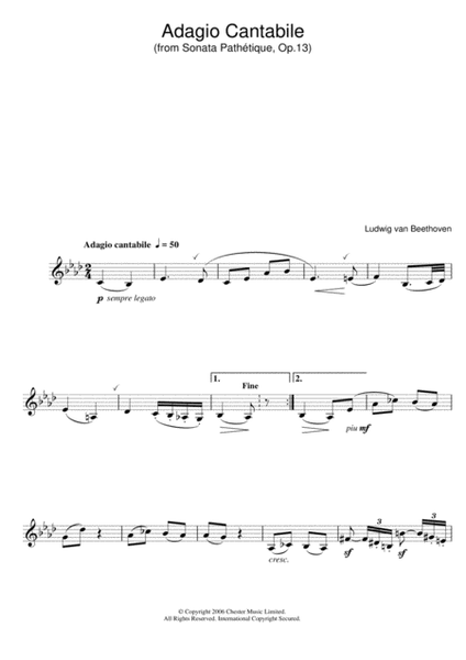 Adagio Cantabile from Sonate Pathetique Op.13