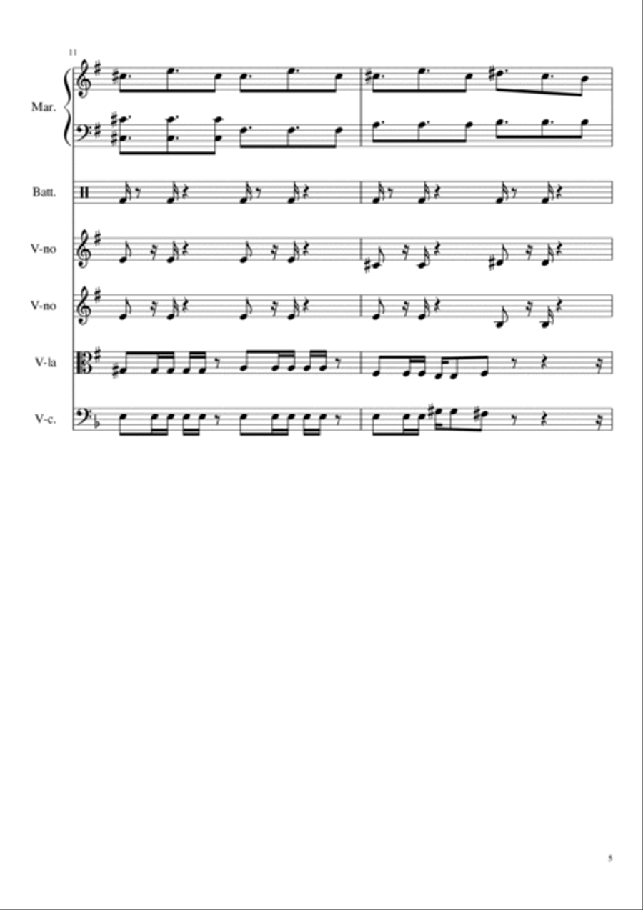 Shape Of You Shape Of You String Quartet scores gallery preview page 5