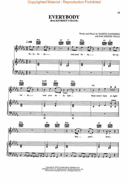 Quit Playing Games (with My Heart) by The Backstreet Boys - Choir - Digital  Sheet Music