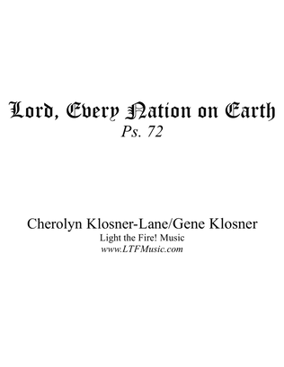 Book cover for Lord, Every Nation on Earth (Ps. 72) [Octavo - Complete Package]