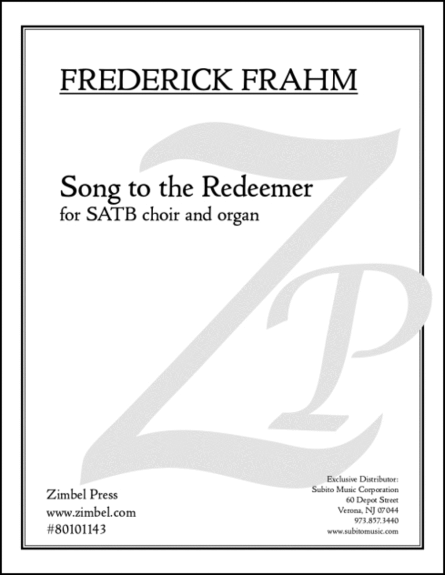 Song to the Redeemer SATB choir & organ
