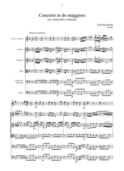 Concerto in do maggiore GerB 481