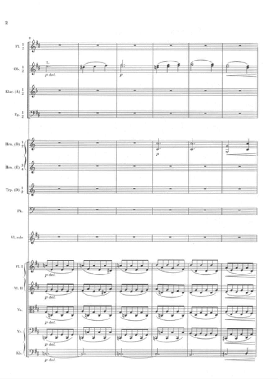 Violin Concerto Op. 77 Orchestra scores gallery preview page 3