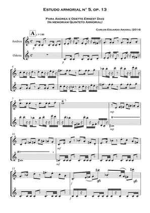 Estudo armorial n° 5, op.13 - for flute duo