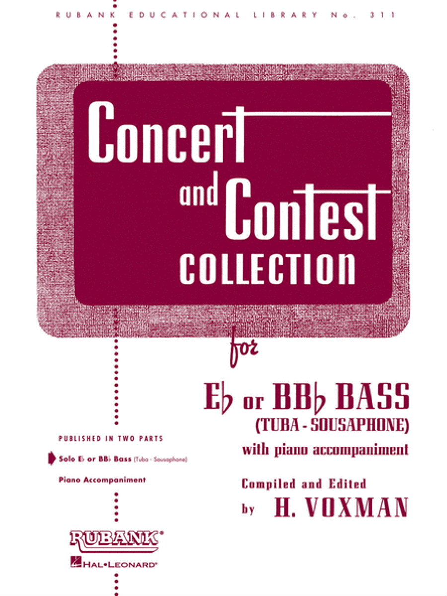Concert and Contest Collection for Bass/Tuba (B.C.) Concert Band Methods scores gallery preview page 1