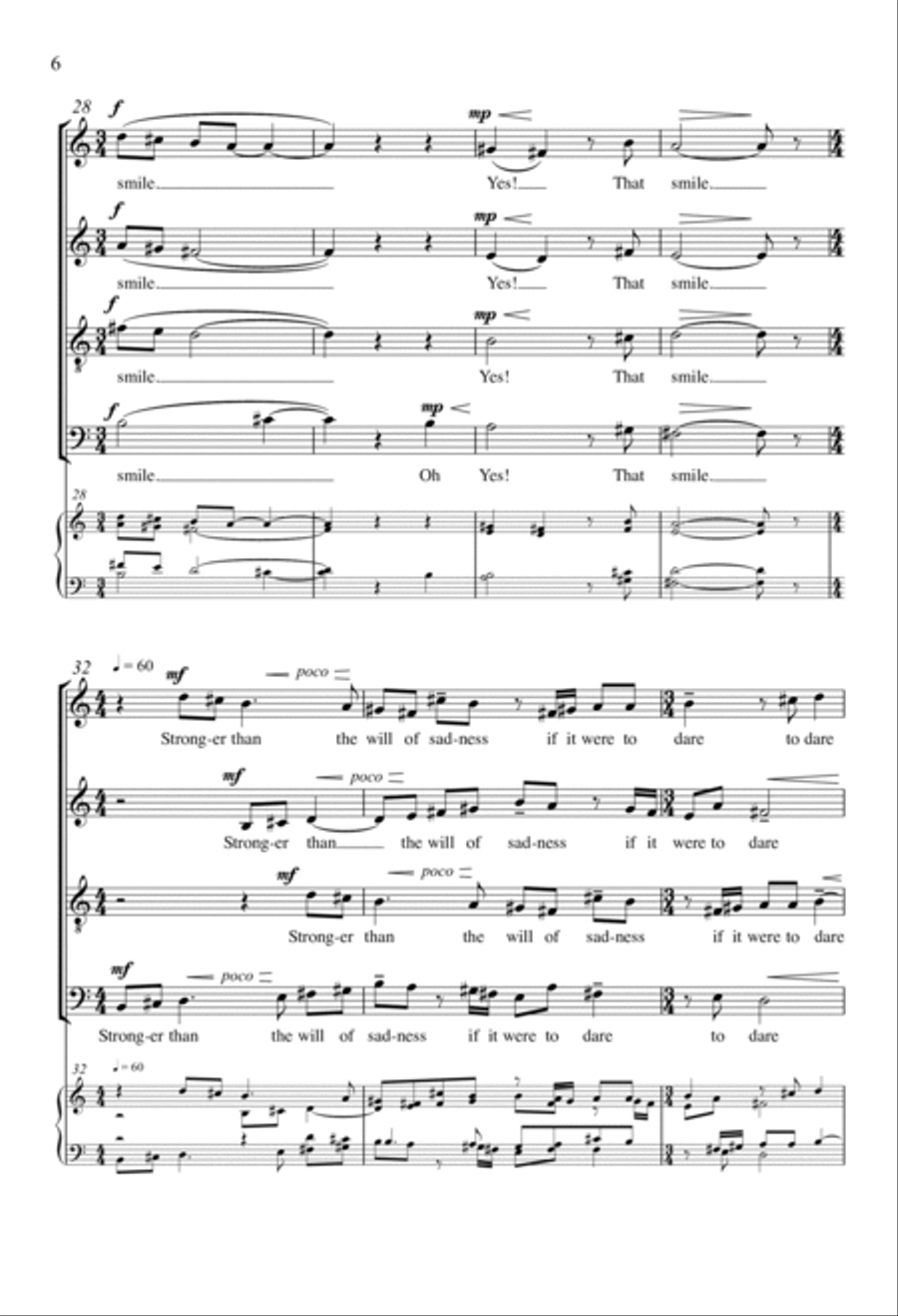 Your Eyes 4-Part scores gallery preview page 5
