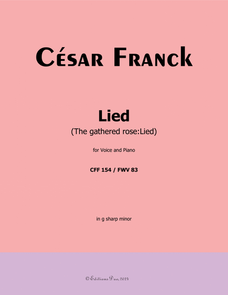 Lied, by César Franck, in g sharp minor