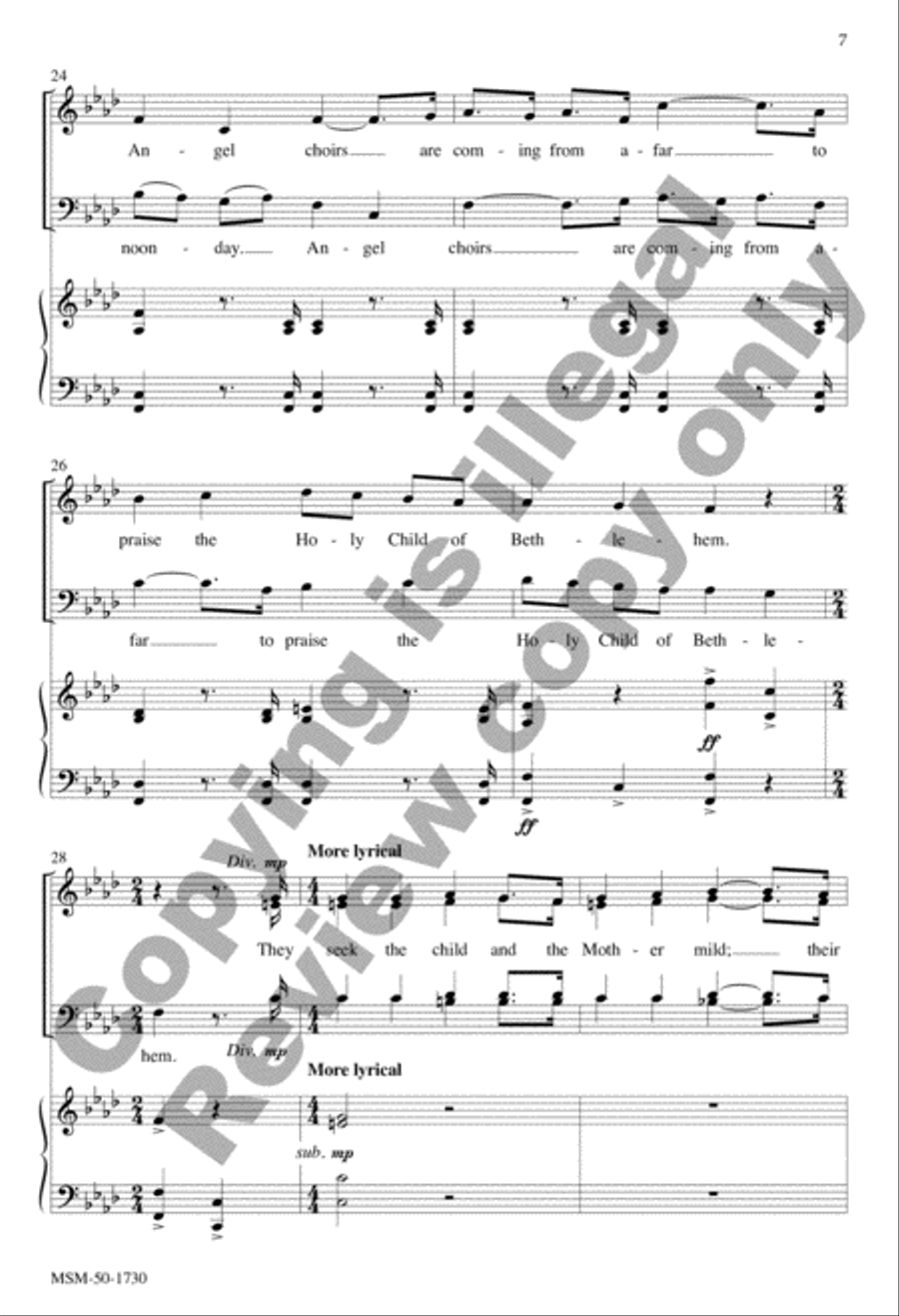 Three French Carols SA scores gallery preview page 5