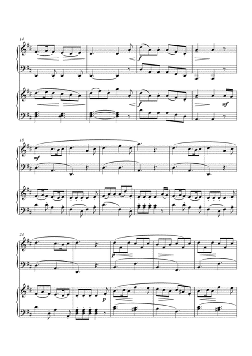 Pastorale by Hook for 2 pianos (additional piano part by Simon Peberdy). Easy music for 2 pianos. image number null