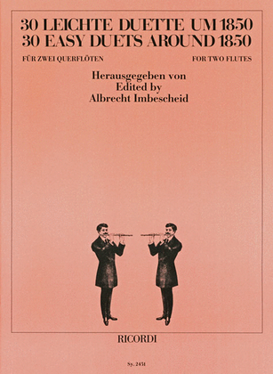 Book cover for 30 leichte Duette um 1850