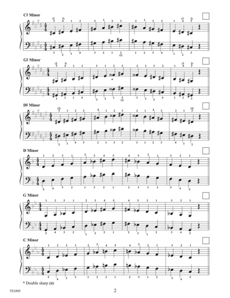 One-Octave Harmonic Minor Scales and Arpeggios