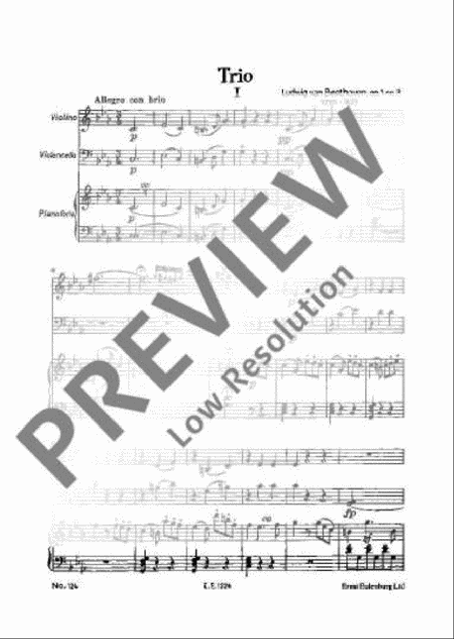 Piano Trio No. 3 C minor Piano Trio scores gallery preview page 10