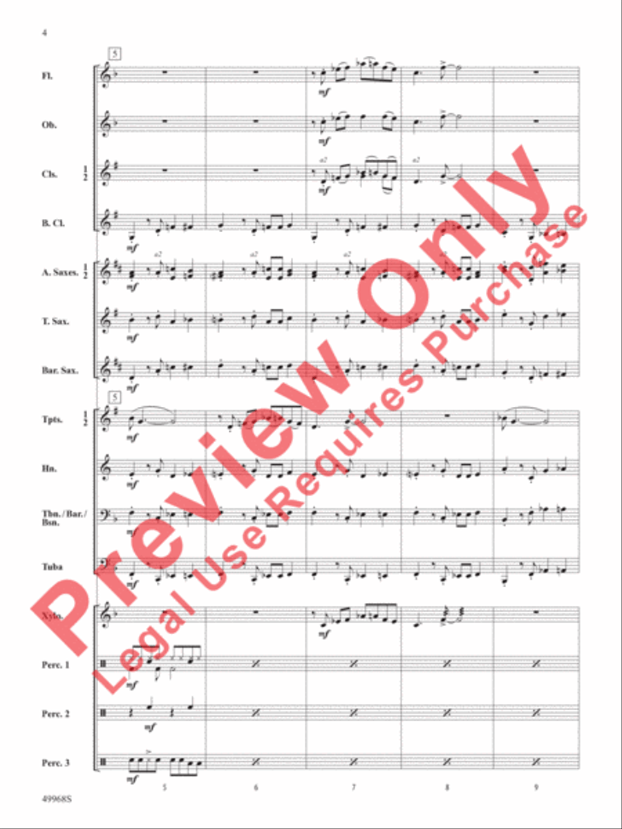 Funky Penguins Funky Penguins Concert Band scores gallery preview page 5