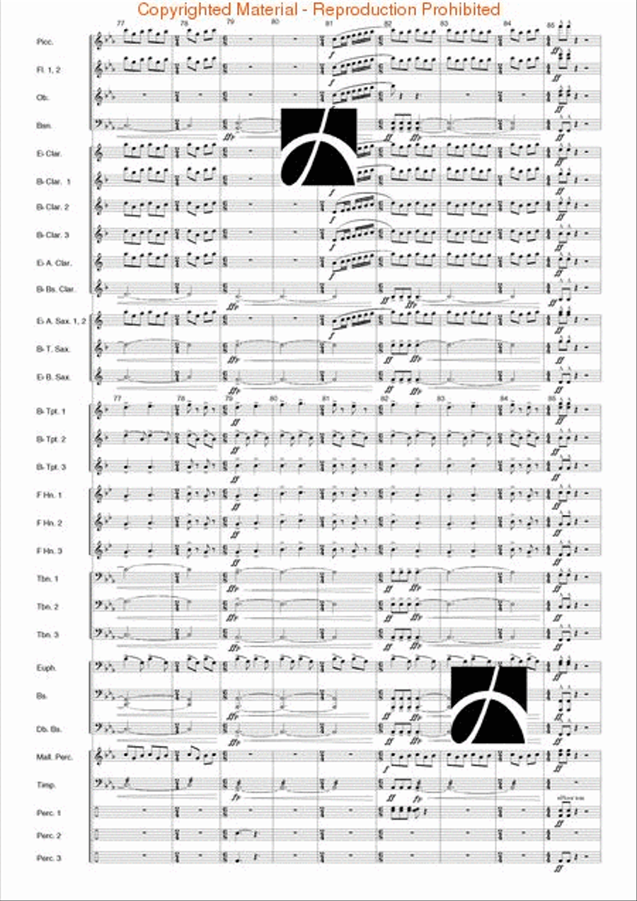 Virginia Concert Band scores gallery preview page 15