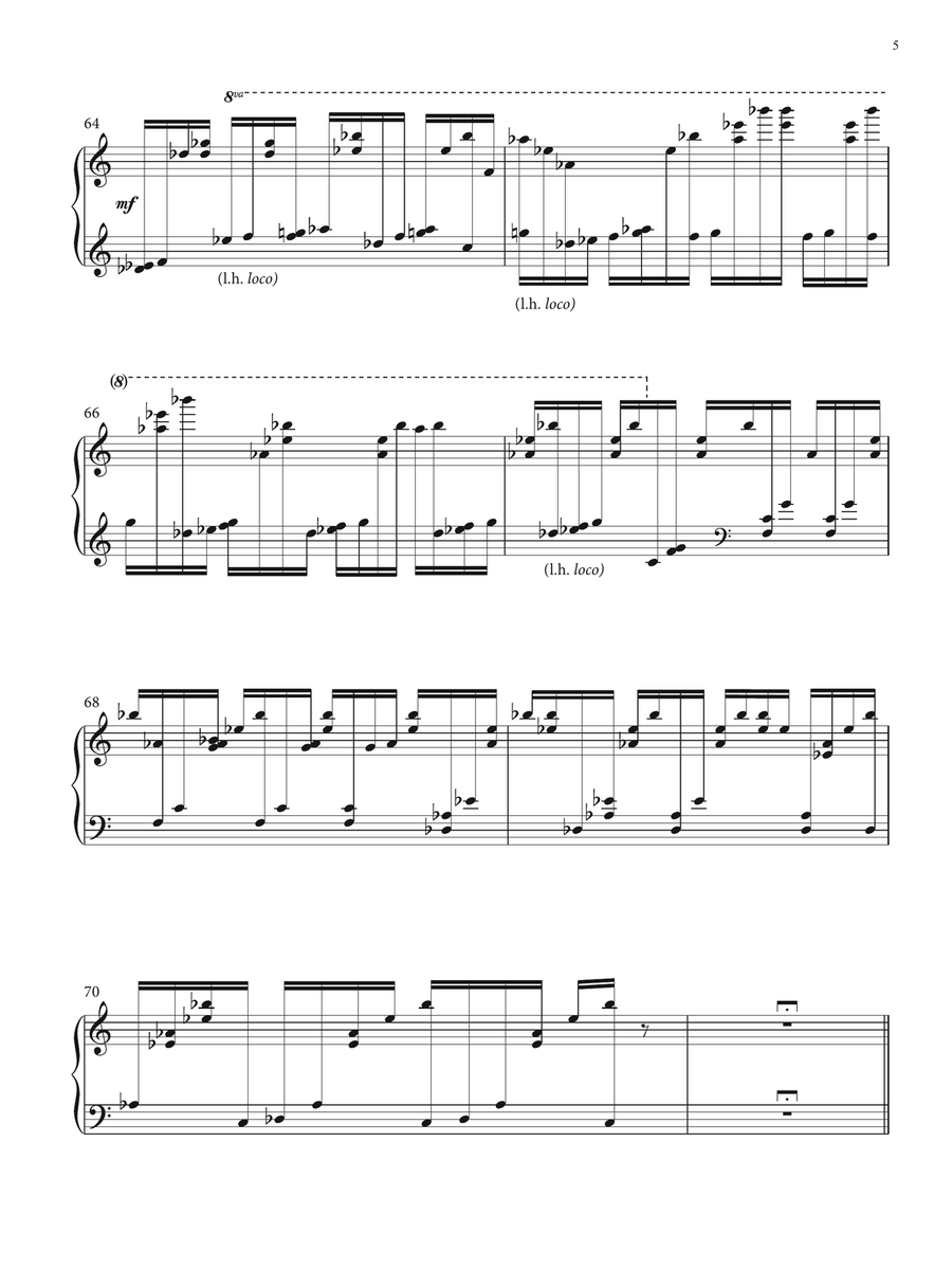 Drones And Piano Piano Solo scores gallery preview page 5