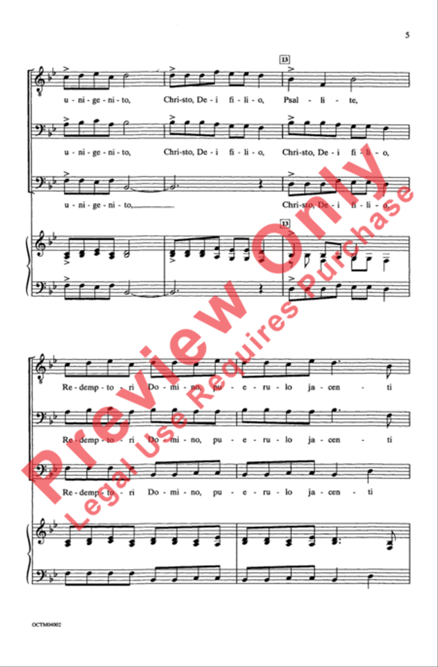 Psallite Men's Choir scores gallery preview page 5