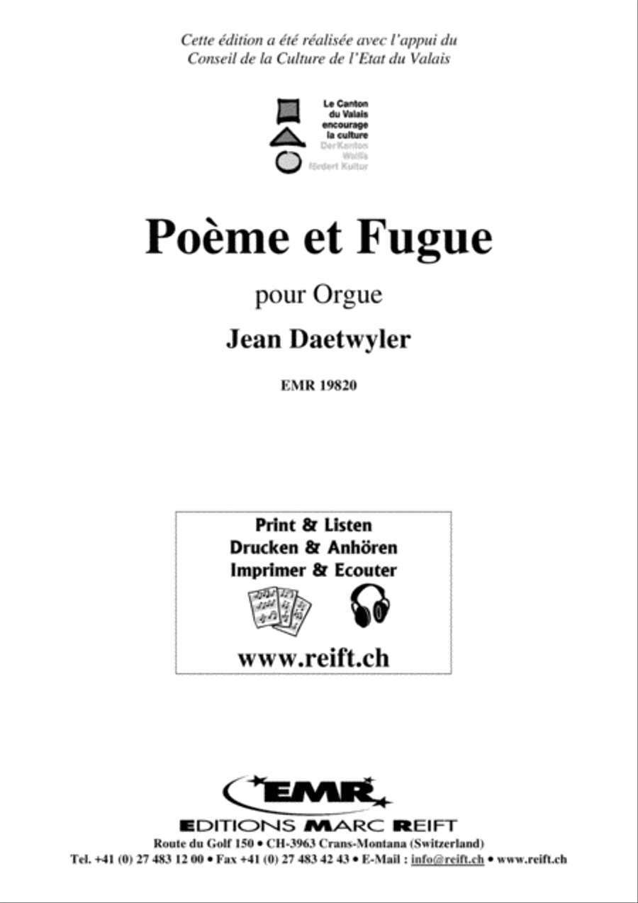 Poeme et Fugue Organ scores gallery preview page 2