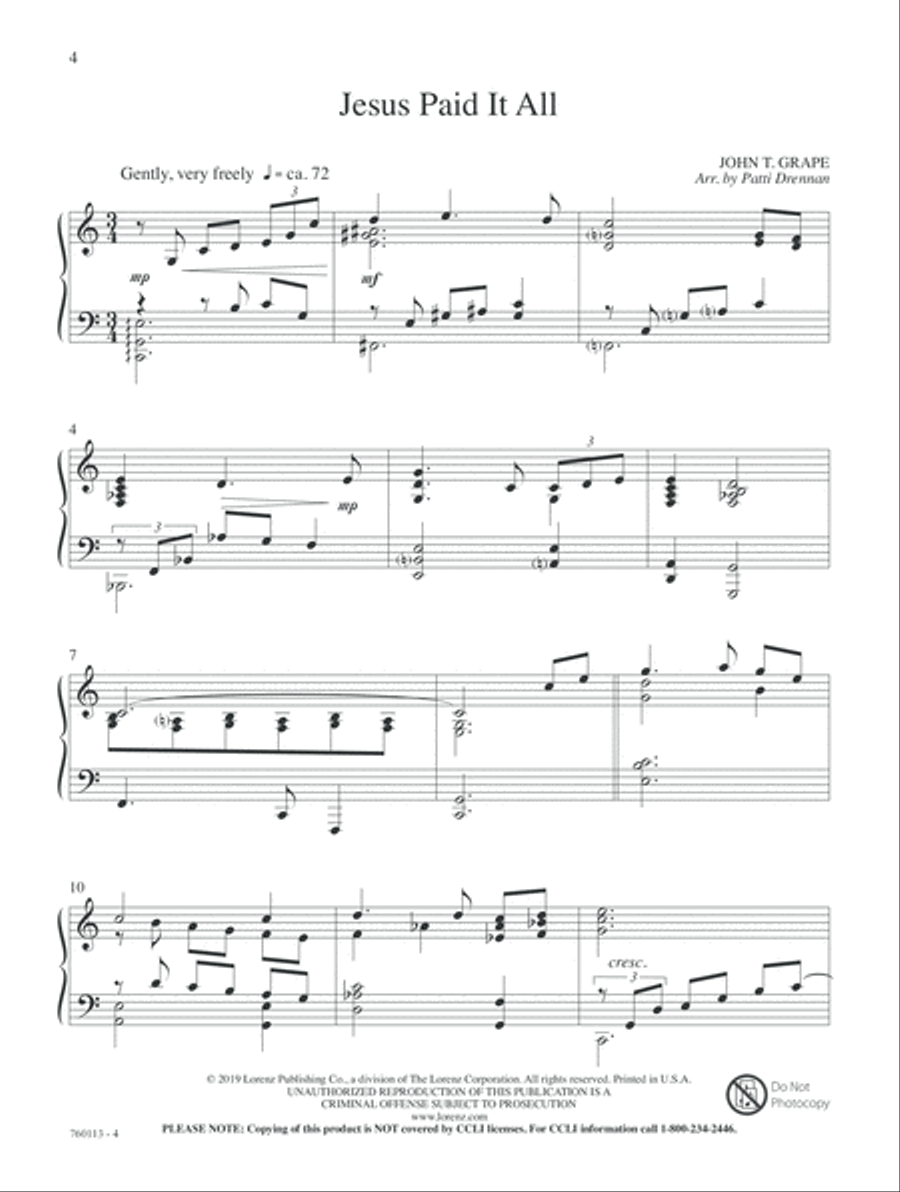 Sacrifice & Victory Piano Solo scores gallery preview page 4