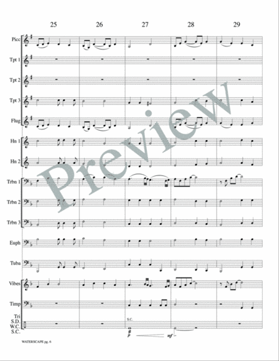 Waterscape Small Ensemble scores gallery preview page 8