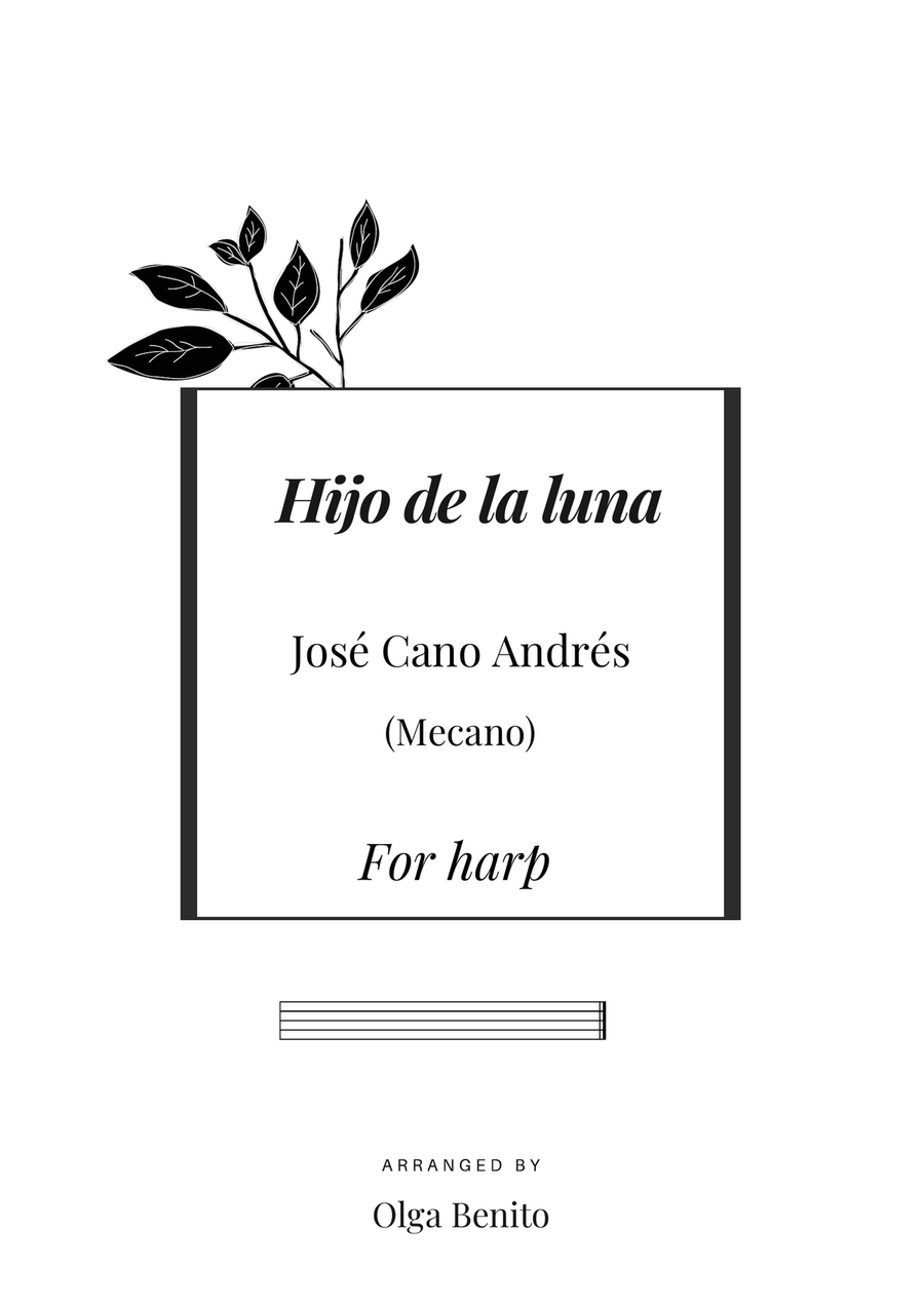 Hijo De La Luna Pedal Harp scores gallery preview page 1
